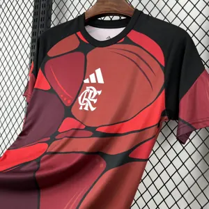 26-27 Flamengo Pre-Match Football T-Shirt AAAAJersey Supply Yupoo7 5
