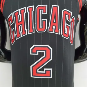 75th Anniversary Ball #2 Bulls Flyers Black NBA Jersey 1