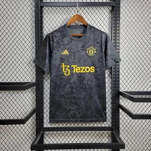 23-24 Manchester United Stone Roses Pre-Match Size-S-4XL Jersey Yupoo