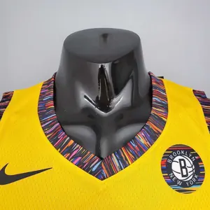 HARRIS#12 Brooklyn Nets Commemorative Edition Yellow 1