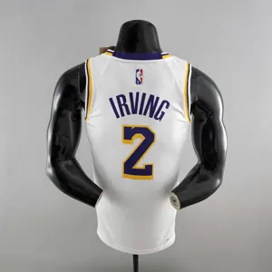 75th Anniversary IRVING #2 Los Angeles Lakers White NBA Jersey 6