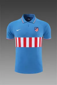 Atletico Madrid Polo sky blue with red and white 7