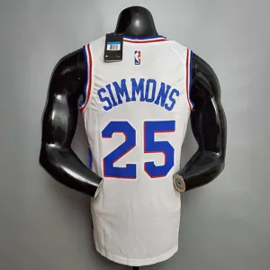 SIMMONS#25 Detroit Pistons white 7