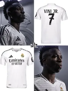 24-25 Real Madrid Home Kit Player Version Shirt With All Kind of Badges Soccer AAAAJerseys Yupo 1