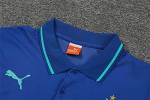 Polo Marseille color blue and green team logo 3