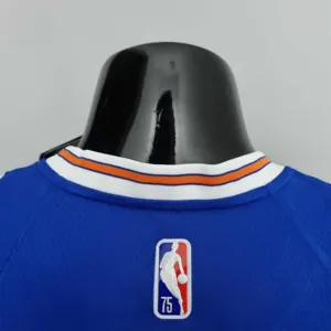 75th Anniversary Anthony #7 New York Knicks Jordan Limited Blue NBA Jersey 5