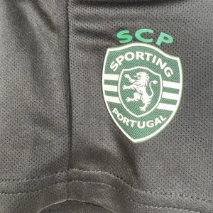 23-24 Sporting Lisbon Home Kids Kits Children Suits Football Jerseys Yupoo 4