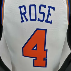 75th Anniversary Ross #4 New York Knicks White NBA Jersey 4