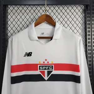 24-25 Sao Paulo Home Kit Long Sleeve Shirt Football AAAAJersey Supplier 2