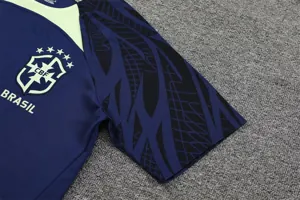 2022 Brazil Training Jersey Blue 4