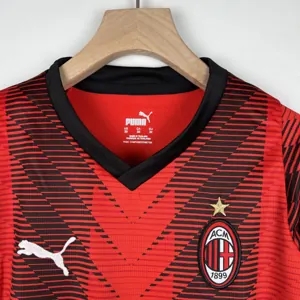 23-24 Kids AC Milan Home Size 16-28 Soccer Jersey 4