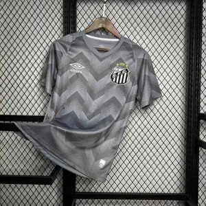 24-25 Santos Training Grey Kit Soccer Apparel AAAAJerseys Dropshipping Yupoo 4