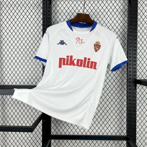 01-02 Zaragoza Home Retro Kit Vintage Shirt AAAAJersey Supply Yupoo