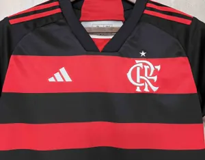 24-25 Flamengo Home Kit Woman Shirt With All Sponsor Best Jerseys Yupoo 6