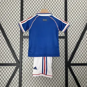 1998 France Home Kids Retro Kits World Cup Shirt Soccer Jerseys Yupoo 1
