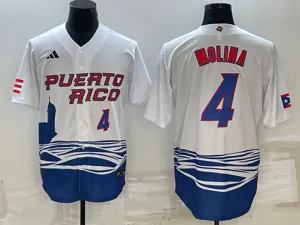 White Puerto Rico 2023 World Cup Baseball Jerseys 56