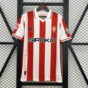 25-26 Sporting De Gijon Home Shirt Soccer Uniforms Soccer AAAAJersey Supply Yupoo 2