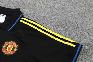Manchester United Polo black and yellow-three sides 13