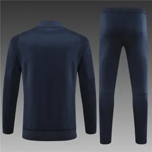 23-24 Real Madrid Navy Kits(Shirt+Pants) Long Sleeve Training Suit Cheap Jerseys Yupoo 2