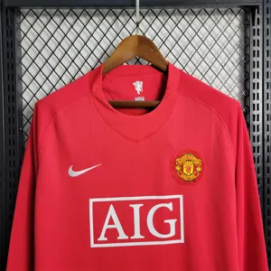 07-08 Manchester United home Long Sleeve 6