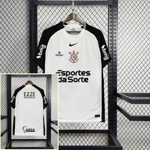25-26 Corinthians Home Kit Soccer T-Shirt AAAAJersey Yupoo 2