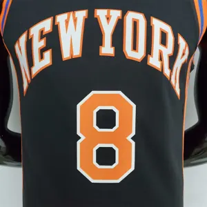 2022 Season Walker#8 Knicks Urban Edition Black NBA Jersey 7