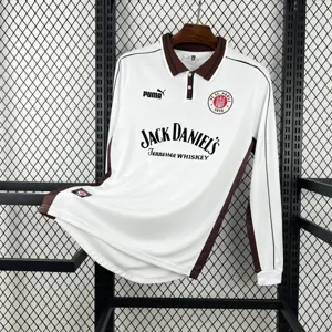 1999-00 St. Pauli Home Football Retro Kit Vintage Long Sleeve Shirt AAAAJersey Wholesale Yupoo