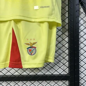 25-26 Benfica Yellow Goalkeeper Kid Kits Youth Apparels Sino AAAAJersey Supply Yupoo 2