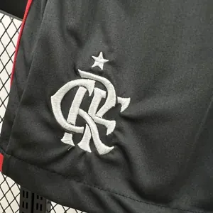 24-25 Flamengo Third Kid Kits Youth Apparels Soccer AAAAJersey Yupoo 5