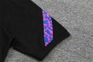 Barcelona Polo black purple-logo 13