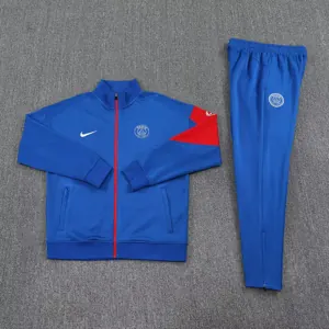 25-26 PSG Blue Football Tracksuits Long Jacket Suits 1