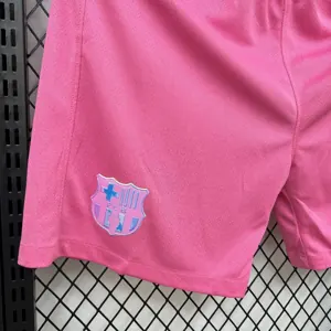 25-26 Barcelona Pink Shorts Soccer Trousers AAAAJersey Yupoo 2