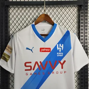 23-24 Al Hilal away size S-4XL Soccer Jersey 3