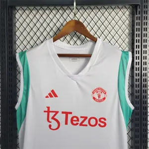 23-24 Manchester United White Training Vest Size S-XXL 5