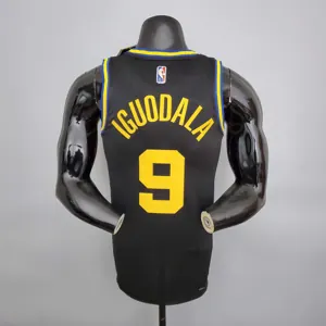 2022 75th Anniversary Iguodala #9 Warriors City Edition Black 6