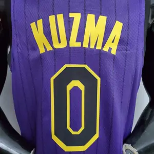 KUZMA #0 Lakers Round neck purple 1