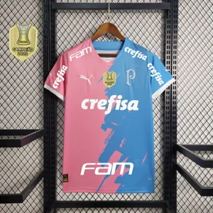 23-24 Palmeiras Special Edition Pink&Blue S-4XL Cheap Soccer Jerseys 3