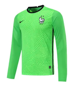 2021 France green goalkeeper long sleeve 7
