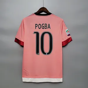 15-16 Juventus away pink Retro Football Jersey S-2XL 4