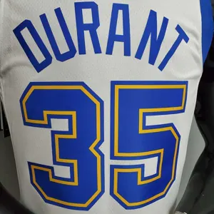 Retro version DURANT#35 Golden State Warriors white 4