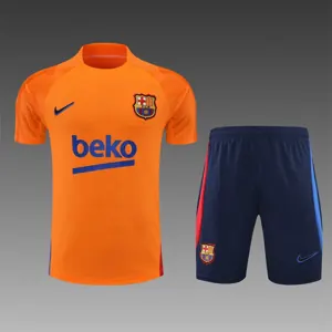 22-23 Barcelona training suit short sleeve kit orange 12