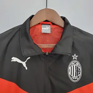 21-22 AC Milan blackwhite windbreaker 3