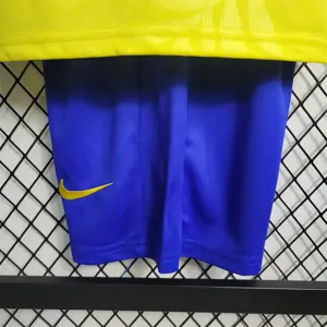23-24 Brazil home kids kit size 16-28 futbol shirts 2