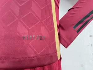 2024 Belgium Home Long Sleeve Kit UEFA Euro Player Version Shirt Football AAAAJersey Supplier 3