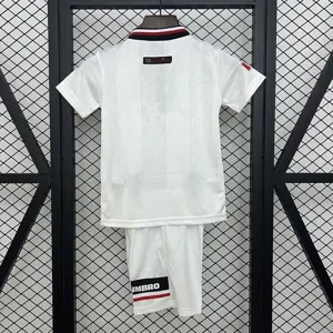 97-98 Manchester United Away Retro Kid Kits Youth Apparels Soccer AAAAJersey Yupoo 1