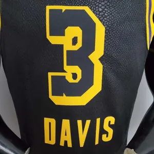 New DAVIS #3 Lakers black 3