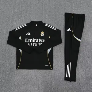 25-26 Real Madrid Black Training Kit Soccer AAAAJersey Yupoo S-2XL 1