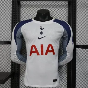 25-26 Tottenham HotSpur Home Kit Player Version Long Sleeve Shirt AAAAJersey Dropship Yupoo