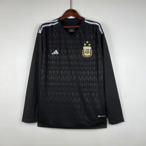 2023 Long Sleeve Goalkeeper Argentina Black S-XXL