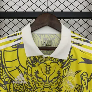 25-26 Real Madrid Yellow Dragon Special Edition Shirt Football Uniform AAAAJersey Dropship Yupo 5